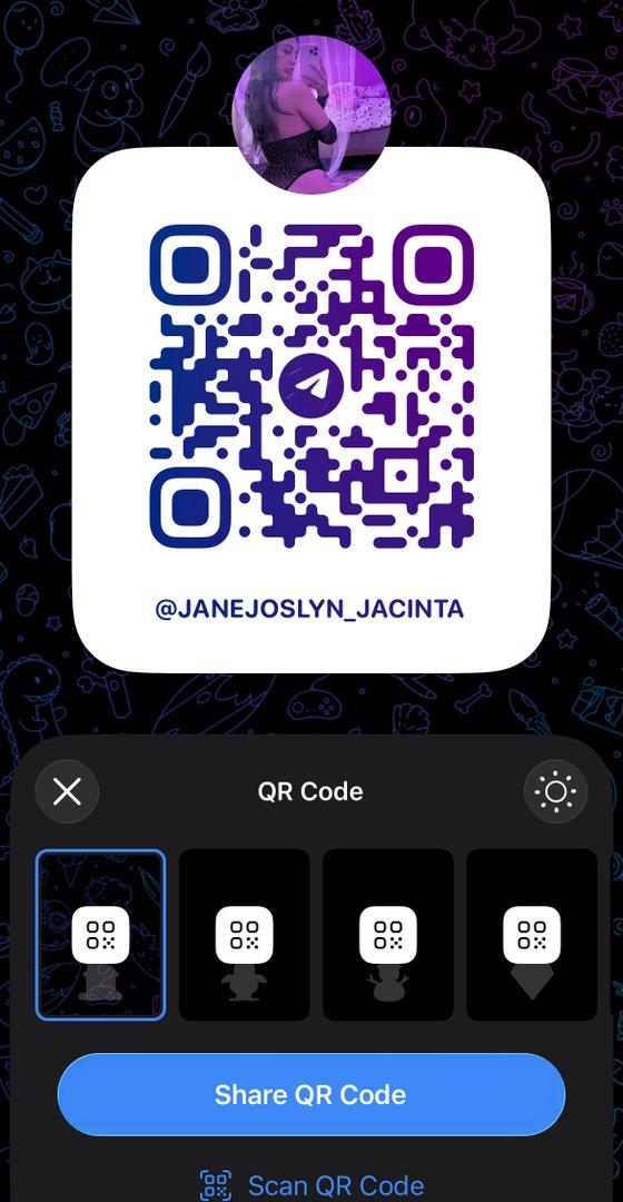 Telegram QR code for payment/confirmation